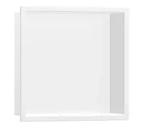 Hansgrohe XtraStoris Original - Výklenok do steny s rámom, 30x30x10 cm, matná biela 56061700