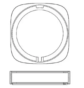 Laufen Concealed Bodies - Predlžovacia rozeta 15 mm HF564007100000