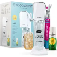 SodaStream Příprava nápojů - Výrobník sody Art White s příslušenstvím, příchuť Ginger Ale, bílá 42007331
