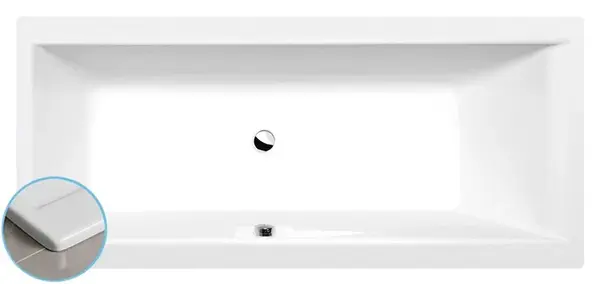 Polysan Vany - Vana Cleo Slim, 180x80x48 cm, bílá 95611S