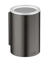 Axor Universal Circular - Držiak kefiek a pasty, sklo/kefovaný čierny chróm 42804340