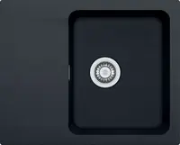 Franke Orion - Tectonitový drez OID 611-62, 62x50 cm, čierna 114.0288.569