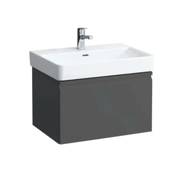 Laufen Pro S - Umyvadlová skříňka, 62x45x39 cm, 1 zásuvka, grafit mat H4834210964801