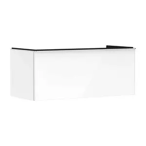 Hansgrohe Xelu Q - Umývadlová skrinka, 50x118x55 cm, 1 zásuvka, lesklá biela/chróm 54062000