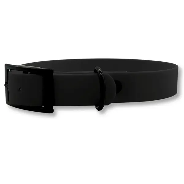 PafDog® Voděodolný gumový obojek pro psy ČERNÝ - šířka 2,5cm PAF-969