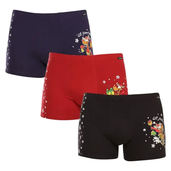 Andrie 3PACK pánské boxerky vícebarevné (PS 5779) XL