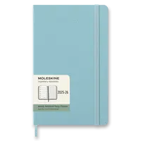 18měsíční diář Moleskine 2025-26 - tvrdé desky, L, týdenní - tyrkysový