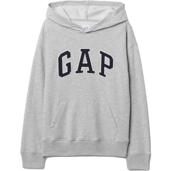 GAP V-FRCH FT BAS HERITAGE LOGO PO Chlapčenská mikina, sivá, veľkosť
