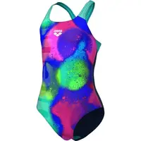 Arena SPRAY PAINT SWIMSUIT SWIM PRO BACK Dievčenské plavky, modrá, veľkosť 14-15Y
