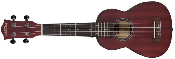 Cascha HH 2263L Soprano Mahogany LH Red