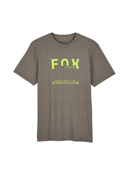 Fox pánské tričko Intrude Prem Ss Heather Graphite | Šedá | Velikost XL | 100% bavlna