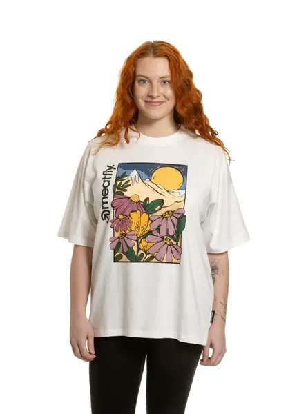 Dámské tričko meatfly vexey bílá/květiny l