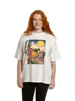 Meatfly dámské tričko Vexey White Flowers | Bílá | Velikost M | 100% bavlna