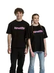 Meatfly unisex tričko Domes Black Blured | Černá | Velikost L/XL | 100% bavlna
