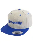 Meatfly kšiltovka Flanker Snapback Royal Blue/Grey Heather | Šedá | Velikost One Size