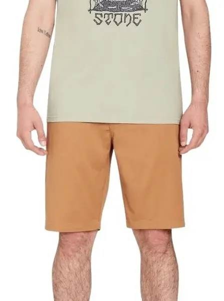 Volcom pánské kraťasy Frckn Mdn Strch Sht 21 Tobacco | Hnědá | Velikost 33