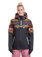 Meatfly dámská SNB & SKI bunda Kirsten Black Jones | Černá | Velikost XS