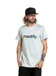 Pánské tričko meatfly joe světle šedá s