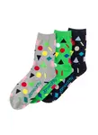 Meatfly ponožky Multi Shape socks Triple Pack | Mnohobarevná | Velikost M/L
