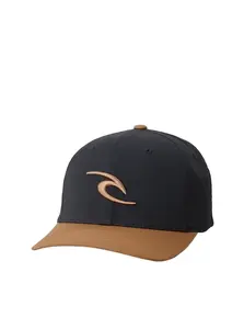 Rip curl kšiltovka Tepan 2.0 Flexfit Cap Black / Tan | Černá | Velikost One Size