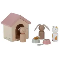 Little Dutch Sada domácich miláčikov do domčeka pre bábiky drevená
