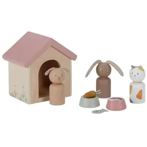 Little Dutch Sada domácich miláčikov do domčeka pre bábiky drevená