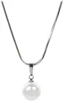 Levien Pôvabný náhrdelník Pearl White