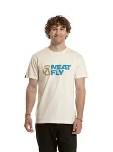 Meatfly pánské tričko Revital Blanc | Bílá | Velikost XXXL | 100% bavlna