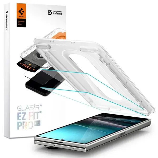 Spigen Glas.TR EZ Fit Pro s aplikátorem, 2 kusy, Tvrzené sklo, Samsung Galaxy Z Fold 7