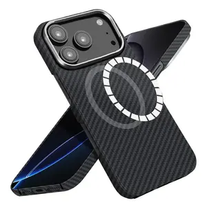 Techsuit Aramid Fiber MagSafe obal, iPhone 17 Pro, černý