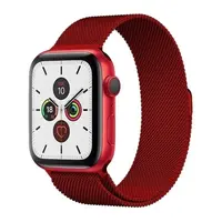 Magnetic Strap řemínek pro Apple Watch 6 / 5 / 4 / 3 / 2 / SE 1 / 2 / 3 (44mm / 42mm), červený