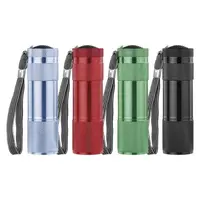 Svítilna 9 LED kovová, na 3 x AAA