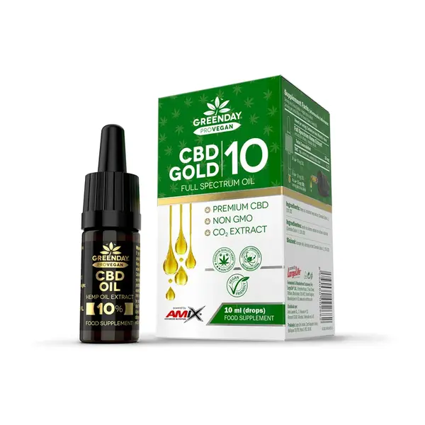 AMIX GreenDay ProVegan CBD GOLD 10%, 10ml