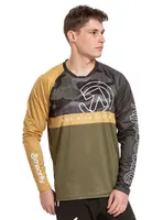 Meatfly pánský bike dres Liam Olive/Brown | Zelená | Velikost XXL