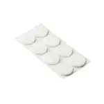 Podložky filcové Ø 24 mm, samolepící, bílé, 32 ks