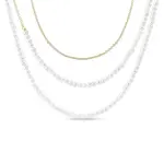 Šňůra ze sladkovodních perel a zlata v délce 85 cm KLENOTA