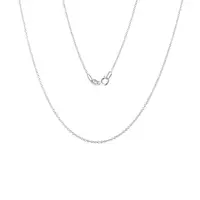 Řetízek rolo 30 z bílého zlata v délce 42 cm KLENOTA