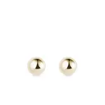 Minimalistické zlaté náušnice pecky KLENOTA