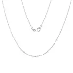 Řetízek rolo 25 z bílého zlata v délce 50 cm KLENOTA