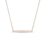 Náhrdelník s hladkou tyčinkou z růžového zlata KLENOTA