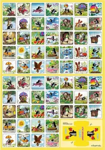 Pexeso Krtek W031449 vystřihovací Letní radovánky