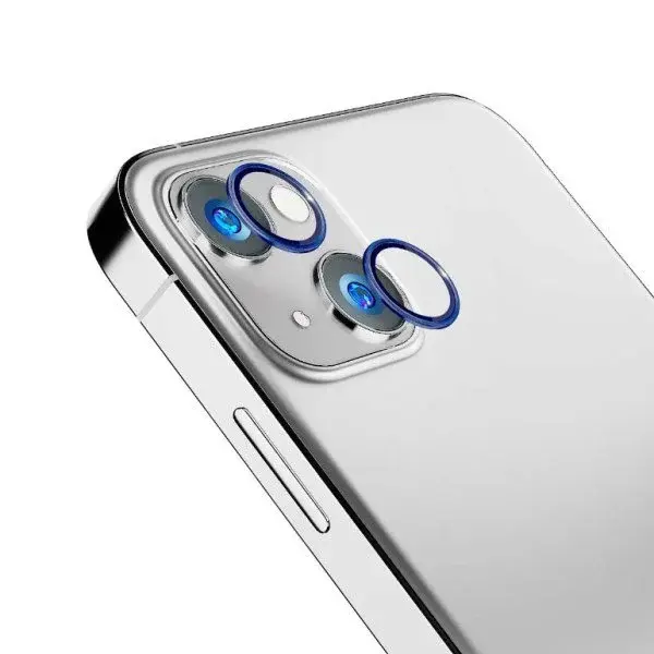 Tvrzené sklo 3mk Lens Pro ochrana kamery pro Apple iPhone 15 Pro Max, royal blue