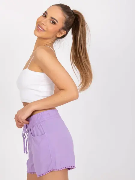 Shorts-D73761M61531KA-light purple