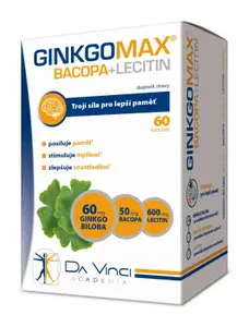 GinkgoMAX+Bacopa+Lecitin DaVinciAcademia tob.60