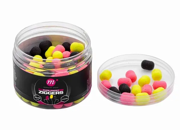 Mainline plávajúce nástrahy supa sweet ziggers pink, yellow, black