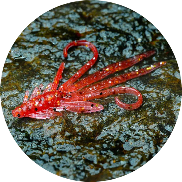 Redbass gumová nástraha nymfa red g - s 53 mm
