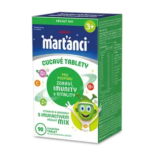 Marťánci s Imunactivem, vitaminy a minerály + betaglukan pro děti 90 tablet