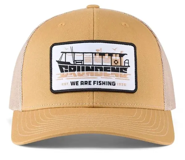 Grundéns šiltovka oyster lugger trucker whiskey