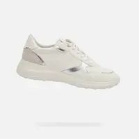 White women's sneakers Geox Alleniee - Women's