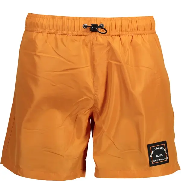 Pánske oranžové plavkové kraťasy Karl Lagerfeld
